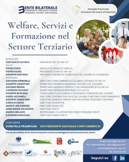 A Lamezia la vice presidente nazionale Confcommercio per convegno welfare e servizi