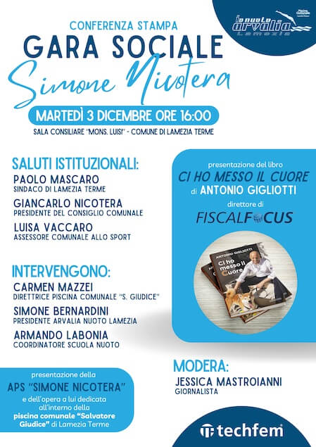 Lamezia. Il 3 dicembre conferenza stampa della Gara Sociale “Simone Nicotera”