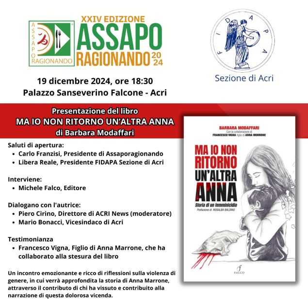 FIDAPA sezione di Acri contro la violenza sulle donne