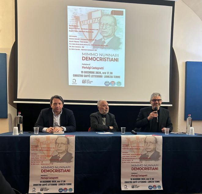 Mimmo Nunnari ha presentato il libro Democristiani a Lamezia.1