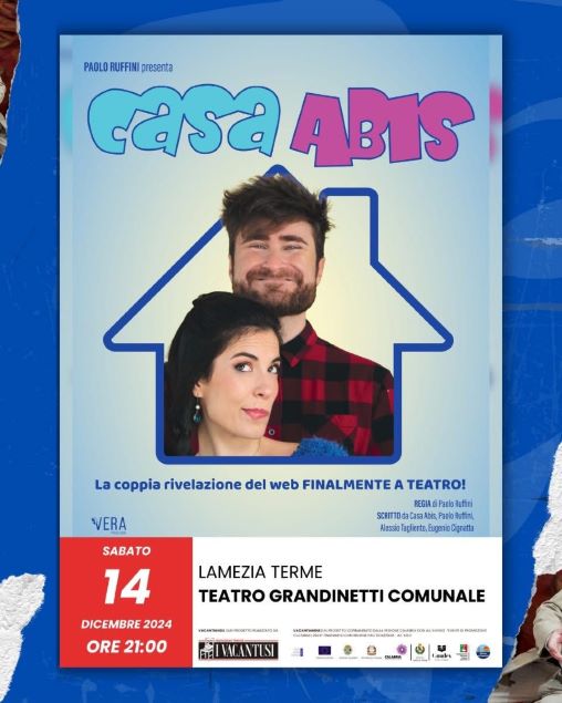 Il comico duo social CasaAbis sbarca a Lamezia Terme