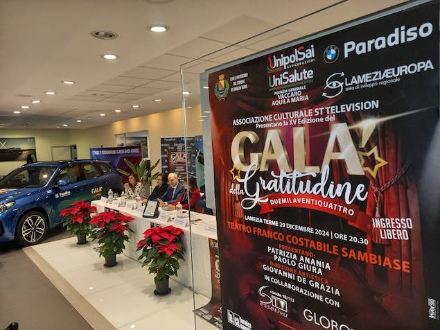 Lamezia. Presentata la XV edizione del Galà della Gratitudine