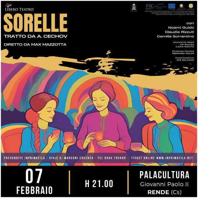 “Sorelle” il nuovo spettacolo di Max Mazzotta al Palacultura di Rende