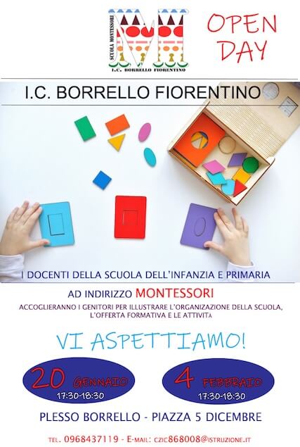 Lamezia. All’I. C. Borrello Fiorentino due importanti convegni sul metodo Montessori