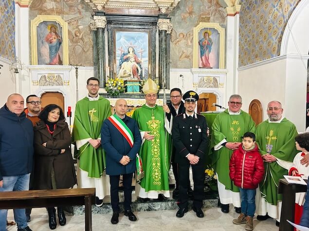 Nocera Terinese. Benedetti gli affreschi restaurati nella Chiesa dell'Annunziata