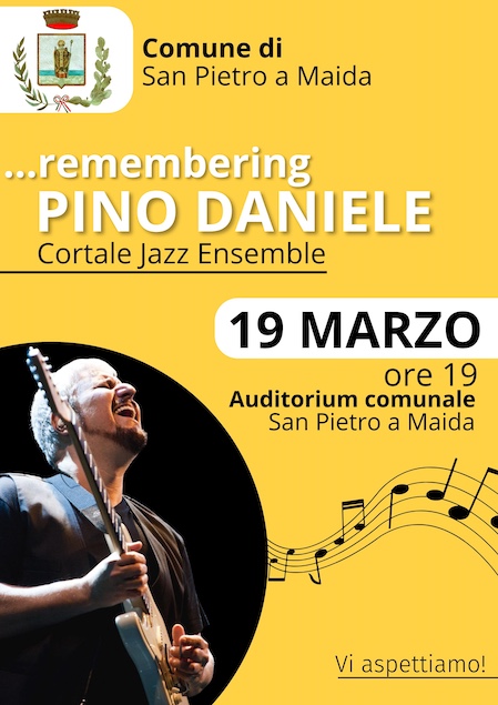 Il 19 Marzo a San Pietro a Maida tributo a Pino Daniele